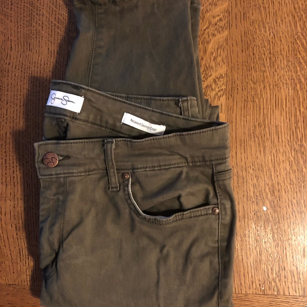 Jessica Simpson army green pants